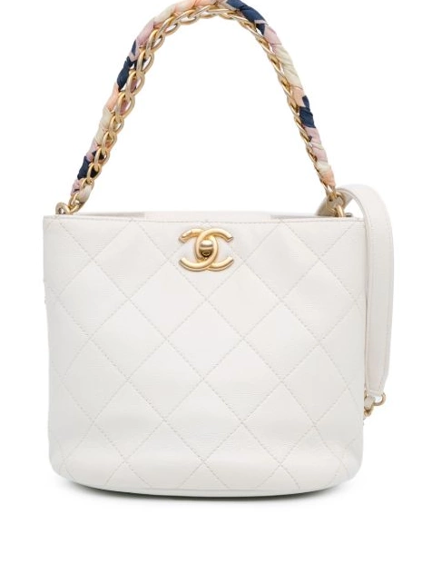 HOT SALE Quilted 2019 Scarf bucket Chain Caviar CC bag Women Handle CHANEL 0415